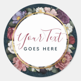 Adesivo Rococo Damask & Elegant Floral Vintage Feminina