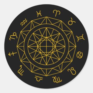 Adesivo Roda Astrológica do Signo do Zodíaco