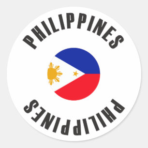 Adesivo Roda da bandeira de Filipinas