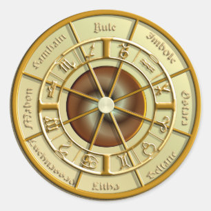 Adesivo Roda de Wiccan do ano