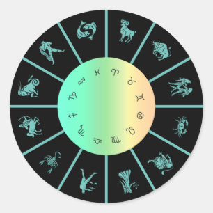 Adesivo Roda dos Signos do Zodíaco