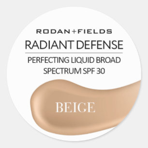 Adesivo Rodan and Fields Radiant Defense Stickers   Beige