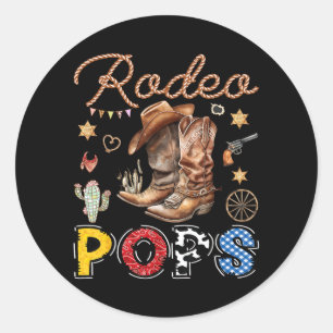 Adesivo Rodeio Pops Ocidental Cowboy Aniversário Correspon
