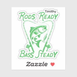 Adesivo Rods Ready Bass Steady Custom SVG Graphic