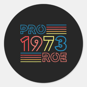 Adesivo Roe 1973: Retrô do Aborto Feminista Pró Escolha