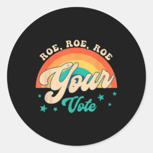 Adesivo Roe Roe O Voto - Flores Feministas Florais