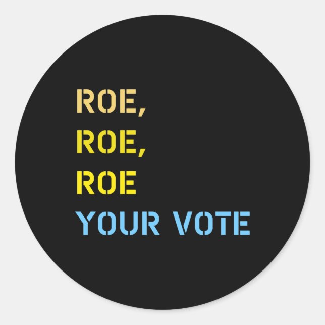Adesivo roe roe seu voto (Frente)