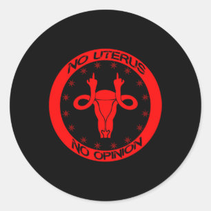 Adesivo roe v wade no utero sem opinião