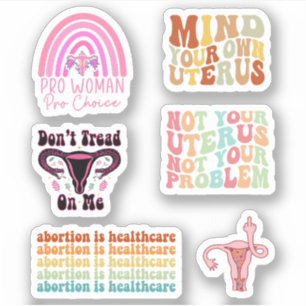 Adesivo Roe V Wade Sticker Pack, Aborto, Pro Choice