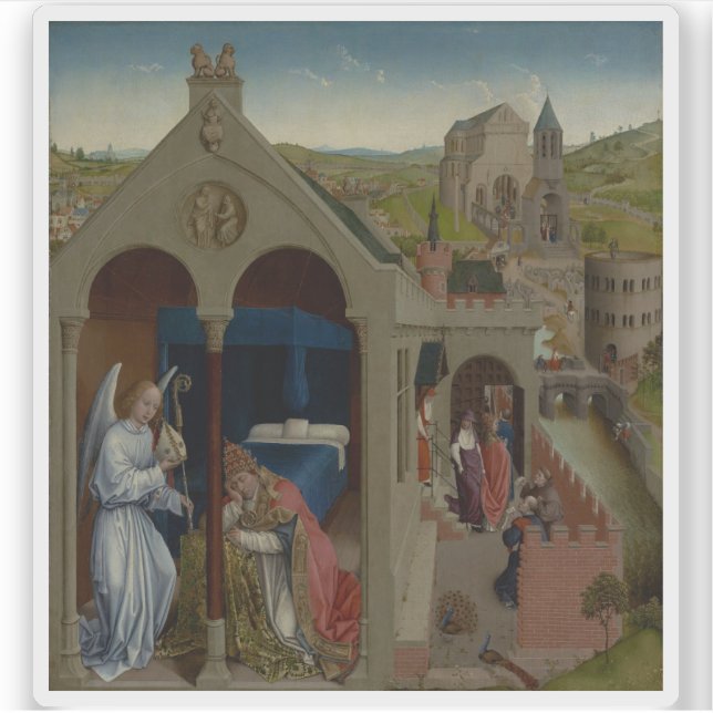 Adesivo Rogier van der Weyden: O Sonho do Papa Sérgio (Frente)