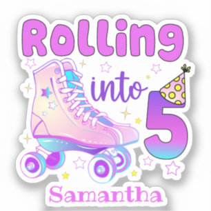 Adesivo Rolando Em 5 Celebração De Aniversário Do Roller