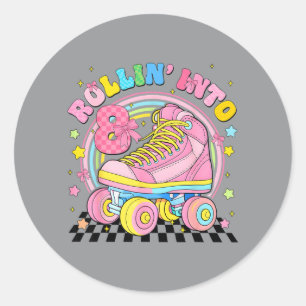 Adesivo Rolando em 8 Patins Coquette Oito