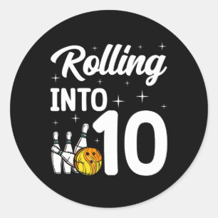 Adesivo Rolando para 10 Boliches 10º Aniversário