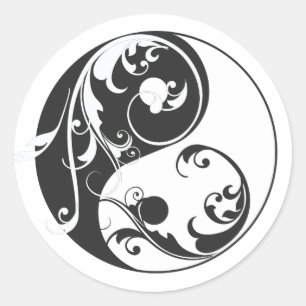 Adesivo Rolando Yin & Yang (preto)