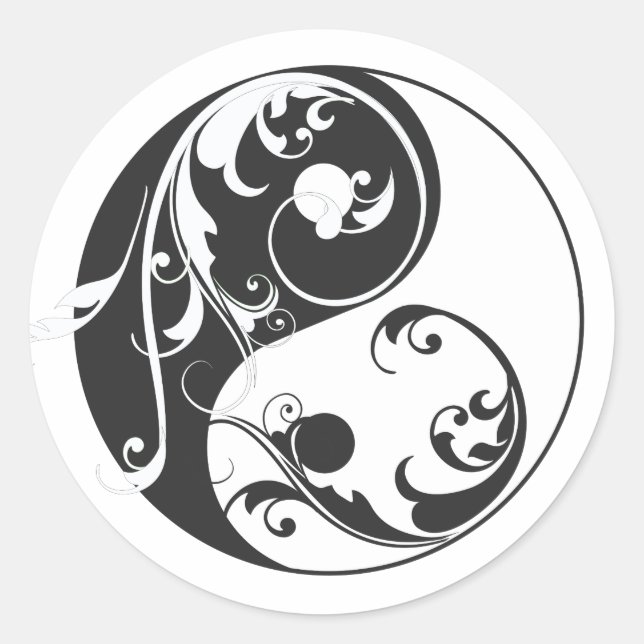 Adesivo Rolando Yin & Yang (preto) (Frente)