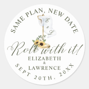 Adesivo Rolar com Florais Amarelos e Papel de Banheiro Bra