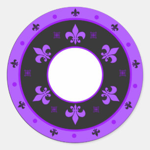 Adesivo Rolar Fleur de Lis Stickers PURPLE