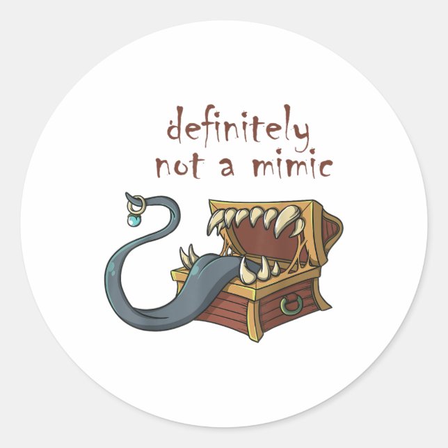 Adesivo Roleplay Rpg Mimic Memory Piada Bride G (Frente)
