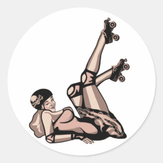 Adesivo roller derby pin up diva