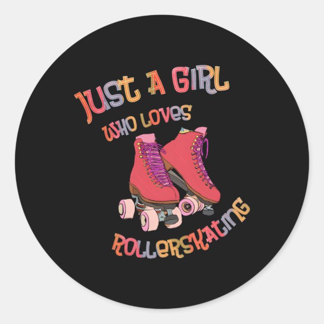 Adesivo Roller Skates Apenas Um Que Adora Roller Skat (Frente)