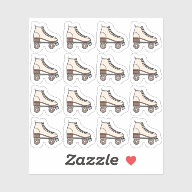 Adesivo Roller Skating Boot Sport Malhação Planner (Folha)