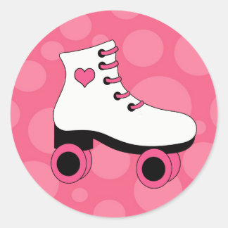 Adesivo Roller Skating Heart Girls Stickers