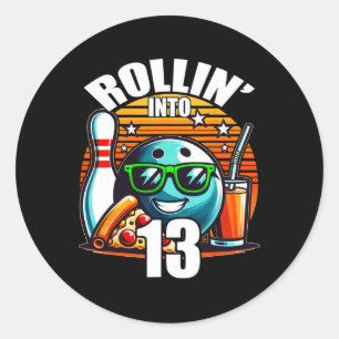 Adesivo Rollin para 13 13 Boliche Birthda