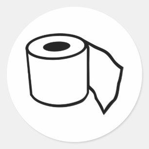 Adesivo Rolo do papel higiénico