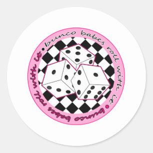 Adesivo Rolo dos borrachos de Bunco com ele - rosa