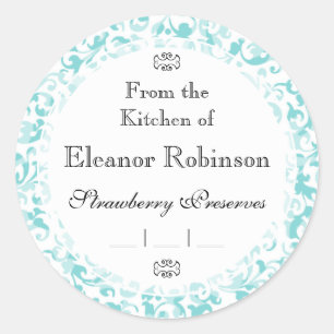 Adesivo Rolos elegantes do redemoinho do damasco da