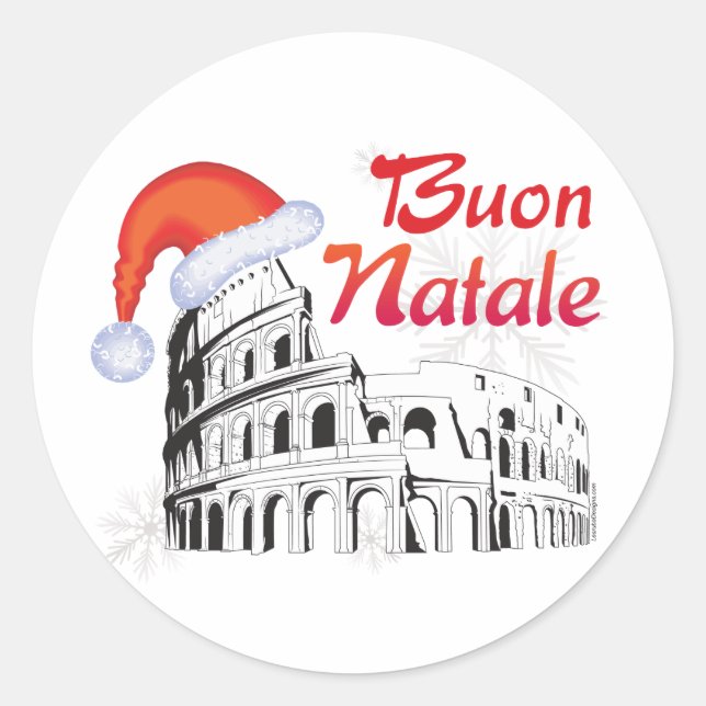 Adesivo Roma Buon Natale (Frente)