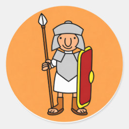 Adesivo Roman Soldier Cartoon Birthday Sticker Sheet |
