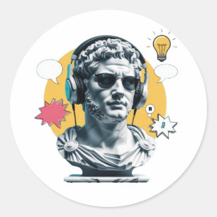 Adesivo Roman Vibes - Poster de Arte Moderna