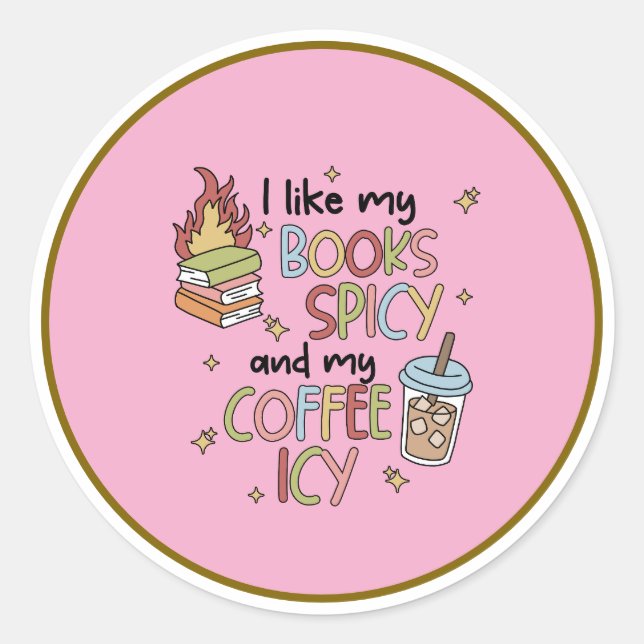 Adesivo Romance books and coffee sticker (Frente)
