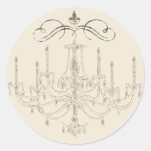 Adesivo Romance com um Casamento com um Chandelier ~ 20 St