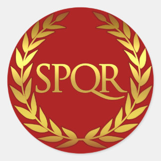 adesivo romano SPQR