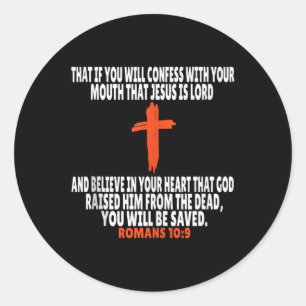 Adesivo Romanos 10_9 Bíblia Versa Tanque de Escrituras Sup