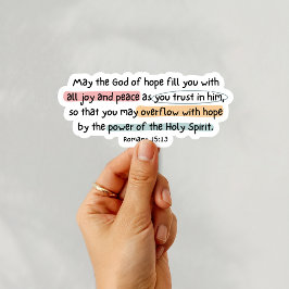 Adesivo Romanos 15:13 Deus da Esperança