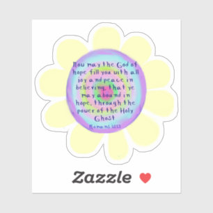 Adesivo Romanos 15:13 Vinhetas De Vinilo Com Corte Persona