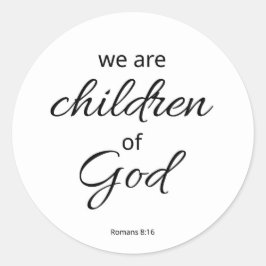 Adesivo Romanos 8:16 | Filhos de Deus