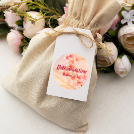 Adesivo Romanos de determinação 15:4 Versos com Flores Ros