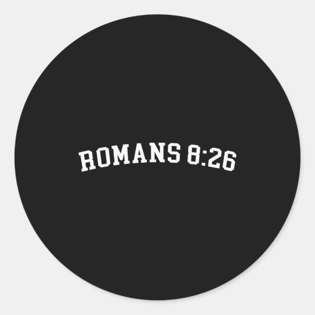Adesivo Romans 8_26  (Frente)