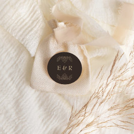 Adesivo Romantic Baroque Ornate Frame Wedding