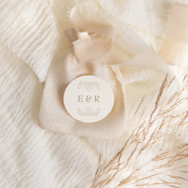 Adesivo Romantic Baroque Ornate Frame Wedding (Criador carregado)