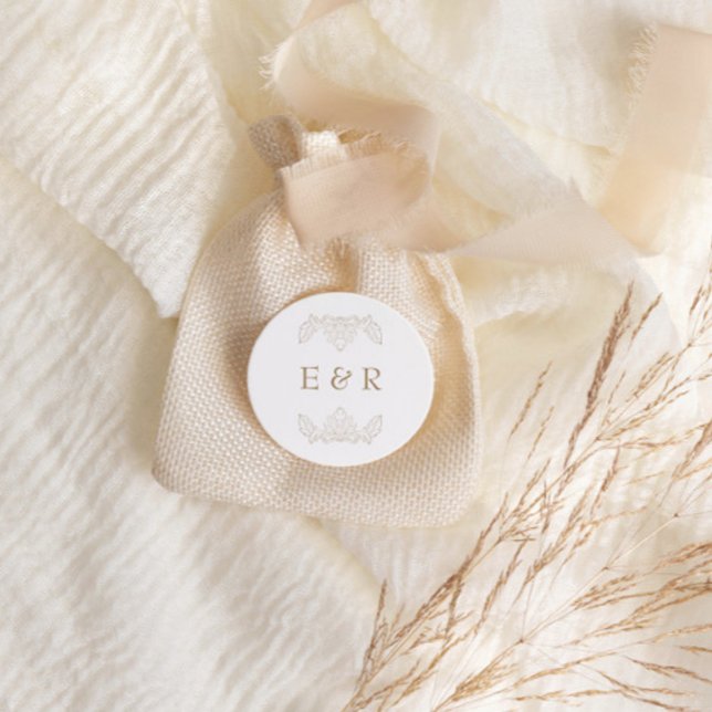 Adesivo Romantic Baroque Ornate Frame Wedding (Criador carregado)