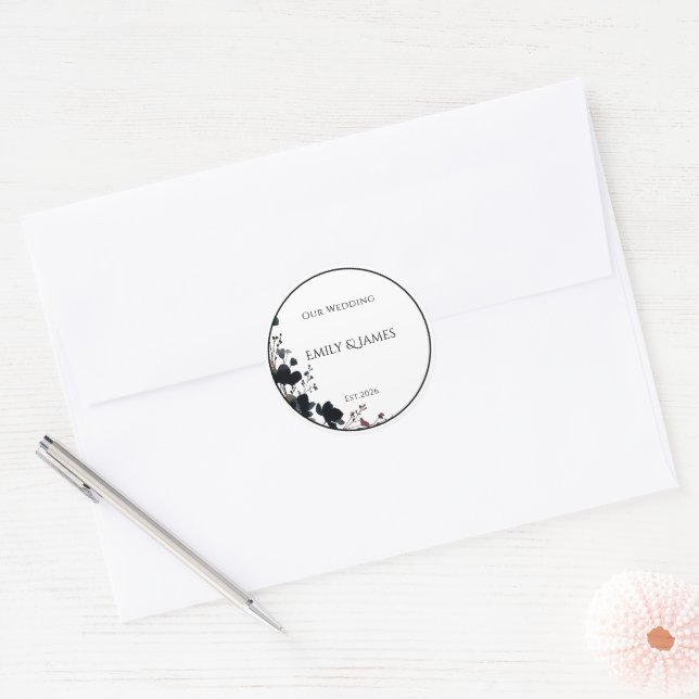 Adesivo Romantic Floral Wedding Soft Elegant (Envelope)