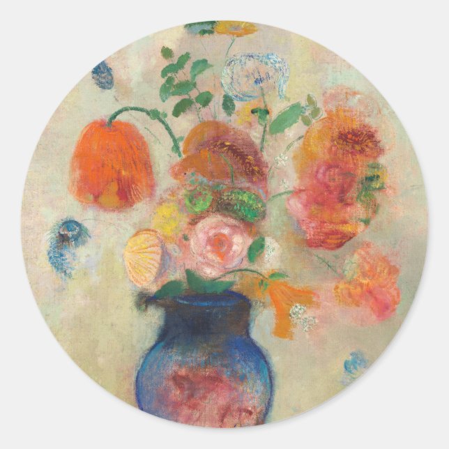 Adesivo Romantic Flower Vase - Odilon Redon (Frente)