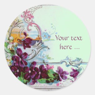Adesivo ROMANTICA /ELEGANT /PANSIES FLORAL, verde de