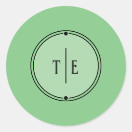 Adesivo Romântica Vintage Inspirou Casamento Verde Pálido