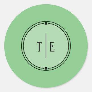 Adesivo Romântica Vintage Inspirou Casamento Verde Pálido